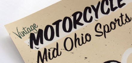 Vintage Motorcycle Print